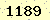 請輸入此驗證碼 : 1189