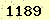 請輸入此驗證碼 : 1189