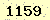 請輸入此驗證碼 : 1159