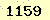 請輸入此驗證碼 : 1159