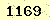 請輸入此驗證碼 : 1169