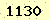 請輸入此驗證碼 : 1130