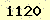 請輸入此驗證碼 : 1120