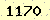 請輸入此驗證碼 : 1170