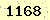 請輸入此驗證碼 : 1168