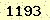請輸入此驗證碼 : 1193