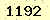 請輸入此驗證碼 : 1192