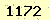 請輸入此驗證碼 : 1172