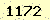 請輸入此驗證碼 : 1172