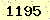 請輸入此驗證碼 : 1195