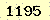 請輸入此驗證碼 : 1195