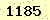 請輸入此驗證碼 : 1185