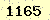請輸入此驗證碼 : 1165