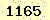 請輸入此驗證碼 : 1165