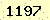請輸入此驗證碼 : 1197