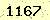 請輸入此驗證碼 : 1167