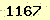 請輸入此驗證碼 : 1167