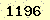 請輸入此驗證碼 : 1196