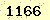 請輸入此驗證碼 : 1166