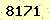 請輸入此驗證碼 : 8171