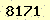 請輸入此驗證碼 : 8171