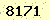 請輸入此驗證碼 : 8171