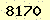 請輸入此驗證碼 : 8170