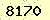 請輸入此驗證碼 : 8170