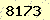 請輸入此驗證碼 : 8173