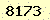 請輸入此驗證碼 : 8173