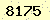 請輸入此驗證碼 : 8175
