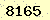 請輸入此驗證碼 : 8165