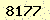 請輸入此驗證碼 : 8177