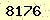 請輸入此驗證碼 : 8176