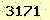 請輸入此驗證碼 : 3171