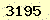請輸入此驗證碼 : 3195