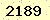 請輸入此驗證碼 : 2189