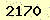 請輸入此驗證碼 : 2170