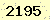 請輸入此驗證碼 : 2195