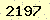 請輸入此驗證碼 : 2197