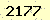 請輸入此驗證碼 : 2177