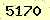請輸入此驗證碼 : 5170