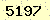 請輸入此驗證碼 : 5197