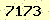 請輸入此驗證碼 : 7173