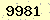 請輸入此驗證碼 : 9981