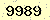 請輸入此驗證碼 : 9989