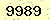 請輸入此驗證碼 : 9989
