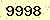 請輸入此驗證碼 : 9998