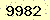 請輸入此驗證碼 : 9982