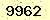 請輸入此驗證碼 : 9962